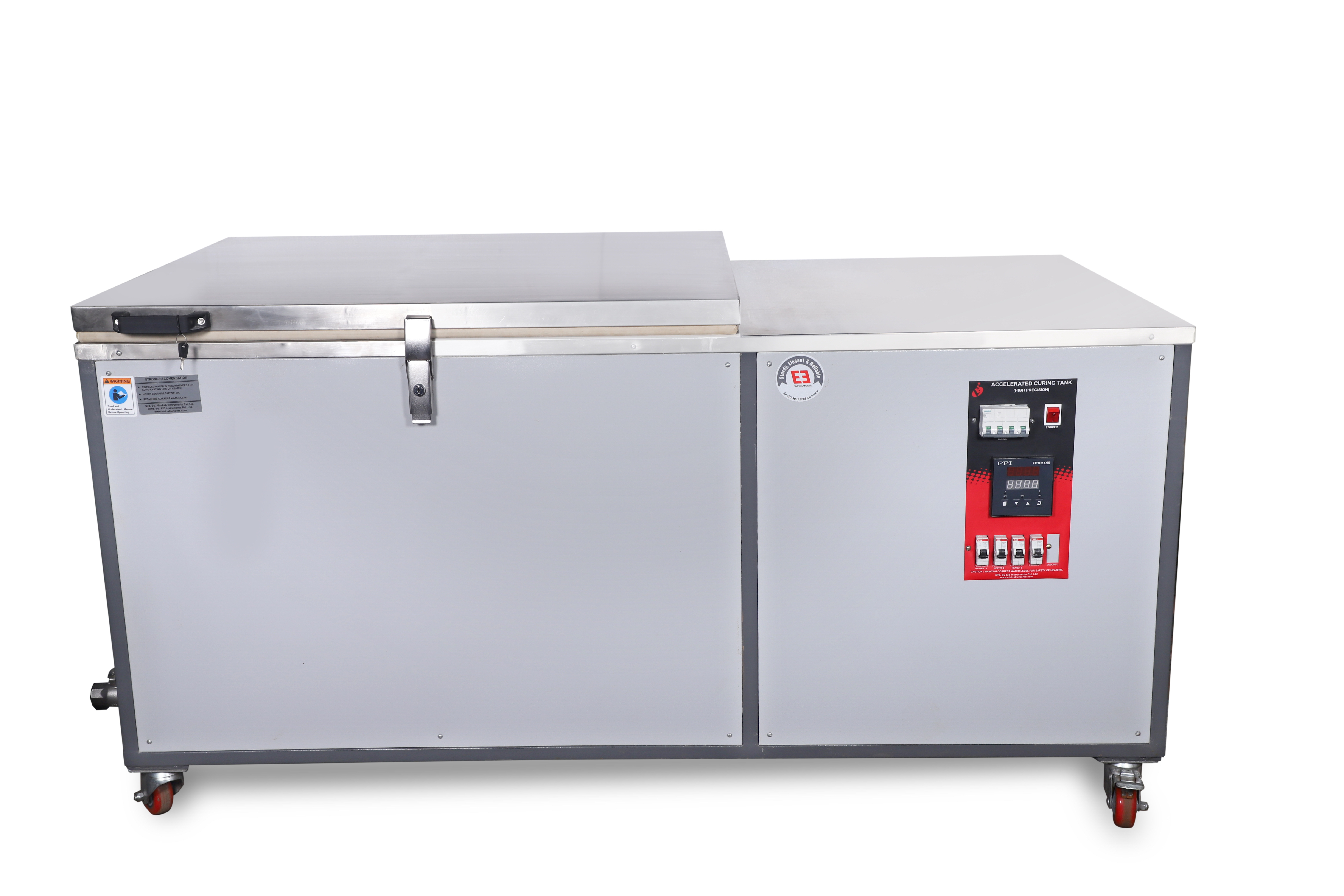 CURING TANK-HEATING + COOLING-FOR 100 CUBES OF 70.6 MM